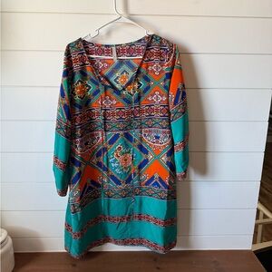 Multicolor Bohemian Dress
